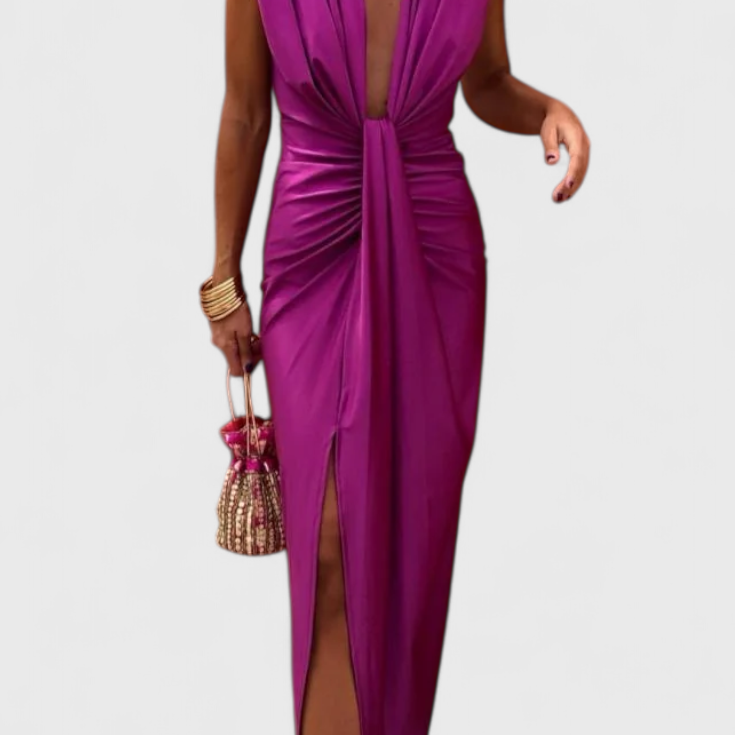 Midi Lakisha Ruha Mély Dekoltázzsal