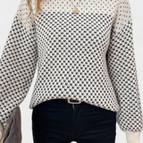 Rachael | Színes pulóver kerek nyakkal