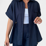 Lani Lazacsin és Nadrág Pamutból és Vászonból