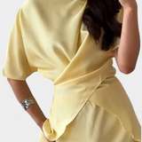 Top Veleda keresztpántos és könnyű szoknyával