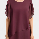 Aszimmetrikus Chiffon Ruha Cornelia Lebegő Siluettel