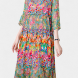 Kate Midi Ruha Virágmintával