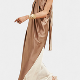 Rebekas Maxi Ruha Színblokkal és Felső Háttal