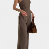 Magnólia Mono Elegante Egy Vállra Ráncolt