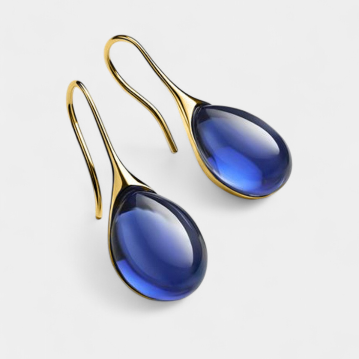 Kristálycsepp fülbevaló szett arany és ezüst színben