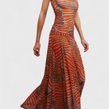 Retro Silvina Szett Hálóval, Hullám Mintával és Laza Vágással