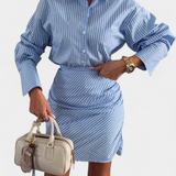 Cynthia Mini Ruha Pántokkal, Gombokkal és Ráncokkal