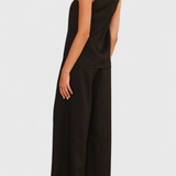 Bernadina len szett elülső nyitással és bő nadrággal