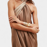 Rebekas Maxi Ruha Színblokkal és Felső Háttal