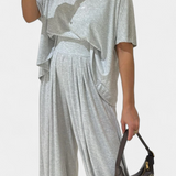 Trista Szett Puha Top és Széles Nadrág