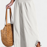 Justina Palazzo Nadrág fodrokkal és magas derékkal