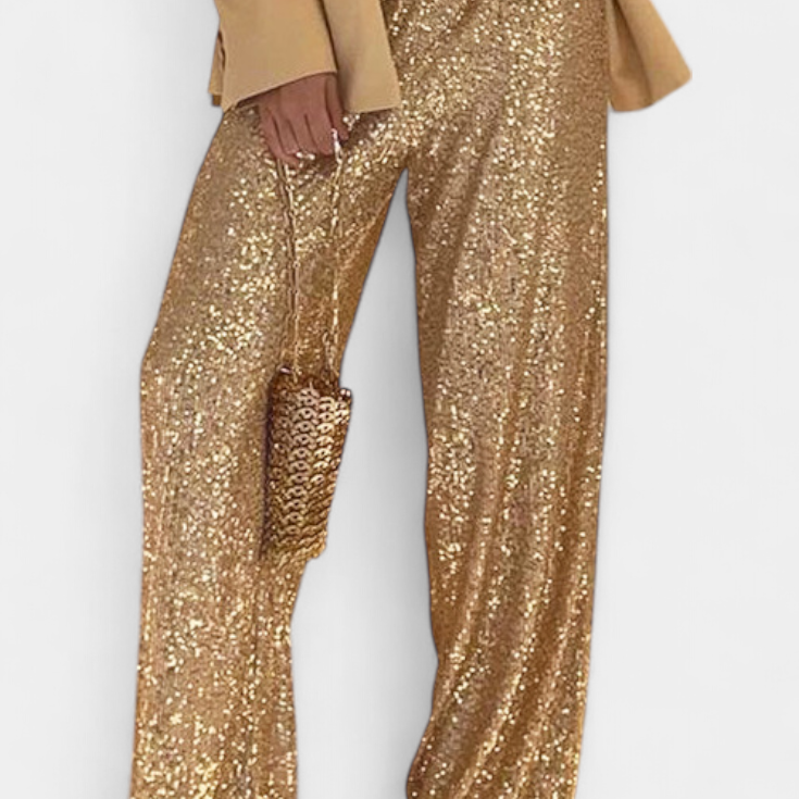 Magas Derékú Nadrág Övvel - Elva