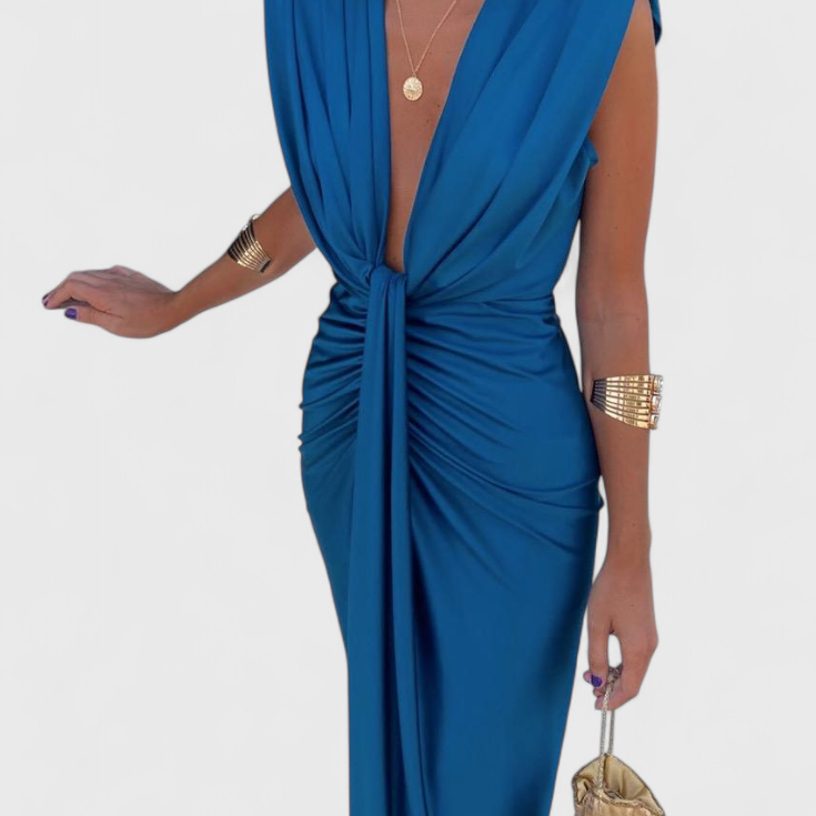 Midi Lakisha Ruha Mély Dekoltázzsal