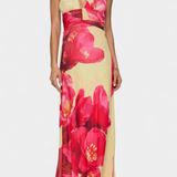 Maxi Melodija Ruha Pöttyös és Halter Dekoltázzsal