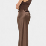 Egyvállas Velúr Hosszú Ruha