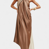 Rebekas Maxi Ruha Színblokkal és Felső Háttal