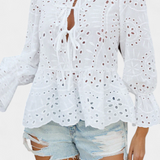 Kayden | Bohém Csipke Top Laza Kivágással