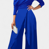 Brina Mono Színátmenetes, Váll nélküli, Széles Lábú Nadrágnyitott