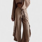 Maeva Két Részes Napi Öltözet Oldalsó Kivágással és Övvel