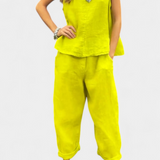 Leona ujjatlan, pamut vászon, mellény és nadrág