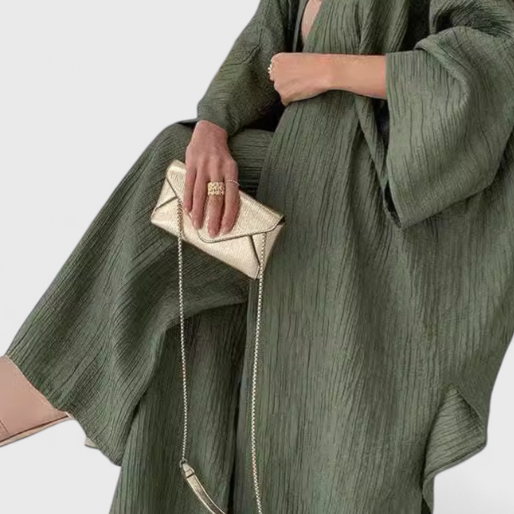 Két részes Kaspijas relaxáló szett hosszú kimonóval