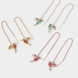 Zirkón keverékből készült madaras fülbevalók