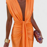 Midi Lakisha Ruha Mély Dekoltázzsal