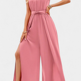 Nyree Aszimmetrikus Felső Kivágással és Masnival