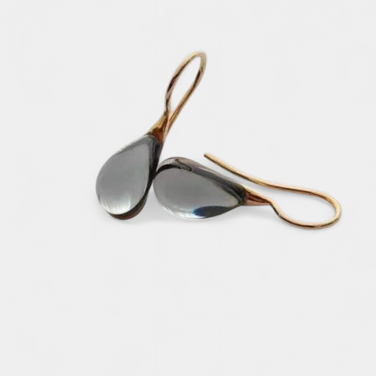 Kristálycsepp fülbevaló szett arany és ezüst színben