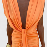 Midi Lakisha Ruha Mély Dekoltázzsal