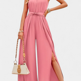 Nyree Aszimmetrikus Felső Kivágással és Masnival