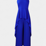 Aszimmetrikus Chrysoula Szett Plisszírozott Nadrággal