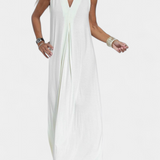 Maxi Ruha Felisa Ujj Nélkül Egyszínű és Elegáns Siluettával