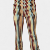 Carlie Széles Nadrág Széles Aljjal Retro