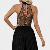 Maruja Mono Palazzo Virágmintás Hímzéssel és Átlátszó Csipkével