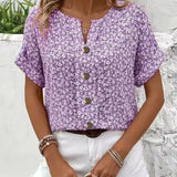 Jelena | Elegáns nyári virágmintás top