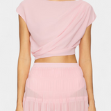 Nalia Chiffon Szoknyák Rugalmas Derékkal és Lebegő Rétegekkel