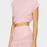 Nalia Chiffon Szoknyák Rugalmas Derékkal és Lebegő Rétegekkel