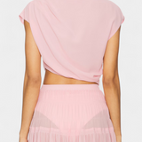 Nalia Chiffon Szoknyák Rugalmas Derékkal és Lebegő Rétegekkel