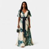 Nayla™ | Álom Aquarelle Hosszú Ruha