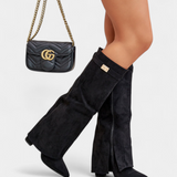 Magas Szárú Blokk Sarokkal Ráya Csizma