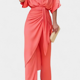 Mayleen szett keresztbe tett toppal és egyenes nadrággal