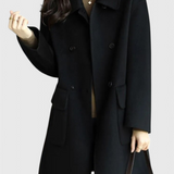 Kamīla | Klasszikus gyapjú kabát két gombbal