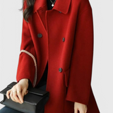 Kamīla | Klasszikus gyapjú kabát két gombbal